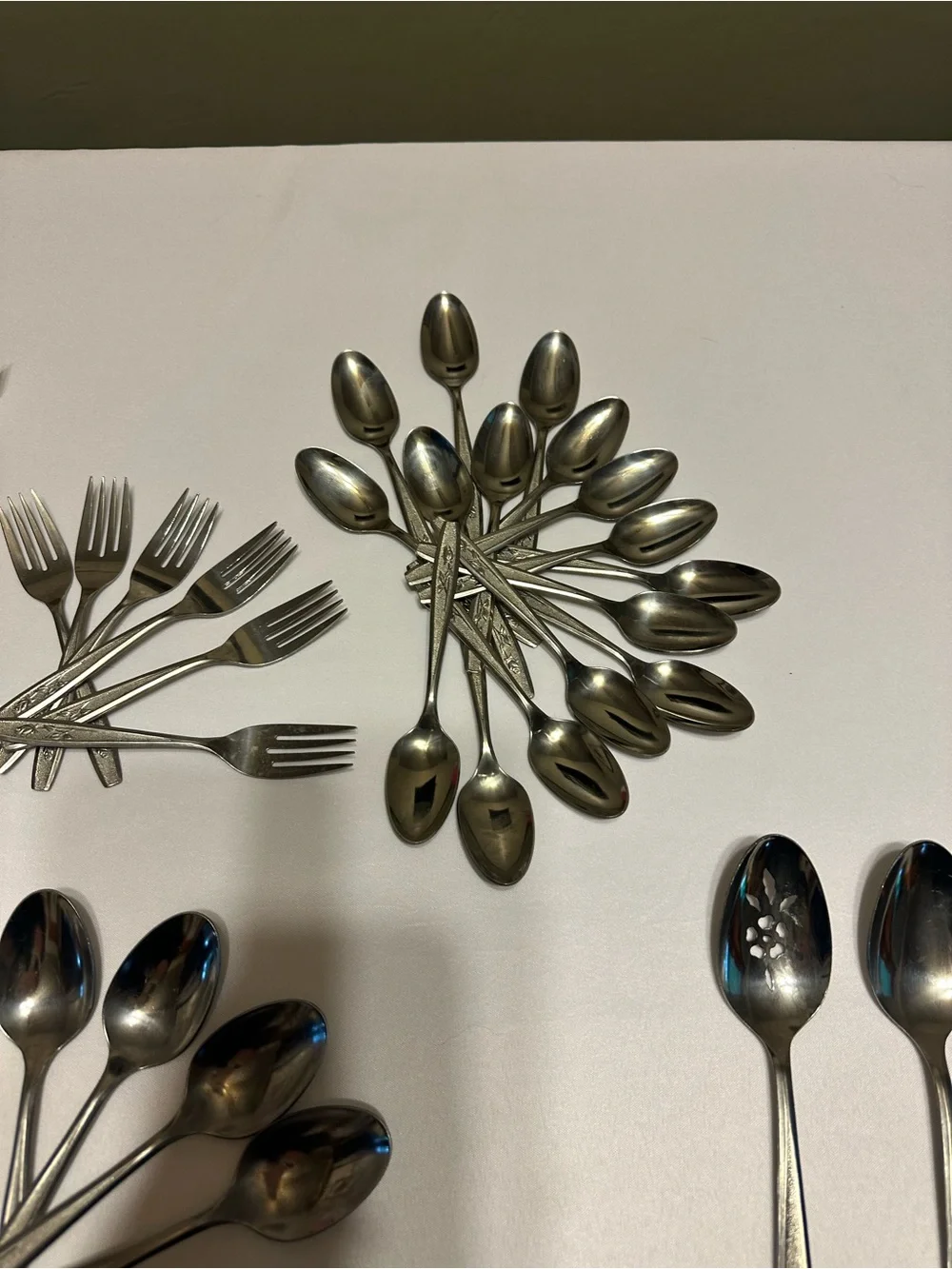 Vintage Oneida community  Stainless  steel Flatware Assortment 44 pieces.